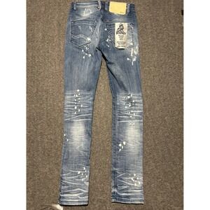 Cult of individuality jeans punk super skinny  splatter fit 30X32 (tag 31X32)